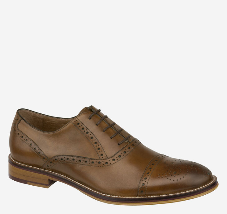 Johnston & Murphy Conard Cap Toe Snörskor Herr - Bruna Finskor [VI8396054]